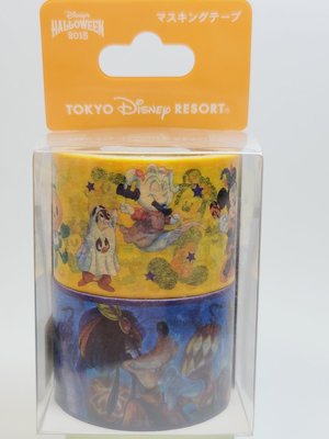 東京迪士尼樂園 2015年限定 萬聖節紙膠 兩款一組 031692(日本製)【Rainbow Dog雜貨舖】