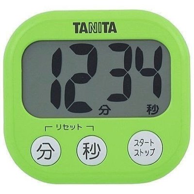 一鑫餐具【日本TANITA計時器 TD-384-GR】超大螢幕顯示電子計時器貿易商公司貨非代辦自購 保固一年