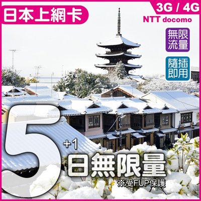 [影音雜貨店] Nippon 行動網卡 上網SIM卡 5 + 1= 6天吃到飽/不降速 - 11/6正式發售