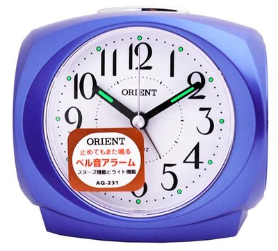 [時間達人] 日本東方多彩多姿鬧鐘鬧鐘-藍(AQ-231)