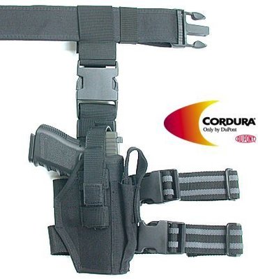 JHS（（金和勝 生存遊戲專賣））警星腿掛/腰掛兩用槍套H-03C(BK)