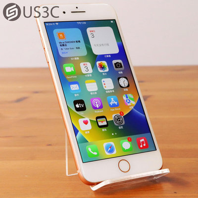 【US3C-板橋店】【一元起標】公司貨 Apple iPhone 8 Plus i8+ 256G 5.5吋 金 1200萬畫素 A11晶片 4G手機 二手手機