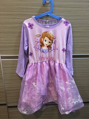 蘇菲亞公主裙洋裝 女童連衣裙 萬聖節兒童 服裝紫色 尺寸15號 出清