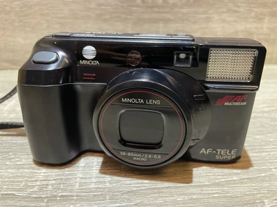 MINOLTA AF-TELE SUPER 美能達底片機 傻瓜相機 早期相機 底片型照相機 底片相機 底片型相機零件機 相機