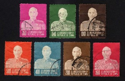【中外郵舍】常80蔣總統像台北版(斷華)郵票