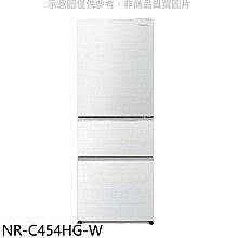 【國際 Panasonic】 454公升 NR-C454HG 翡翠金 鋼板 三門 冰箱 變頻 無框翡翠 白 一級能效