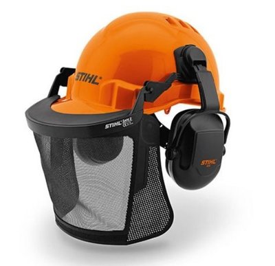 吉鈦行@德國 STIHL 專業型防護安全帽+面罩+耳罩 鏈鋸機/割草機適用