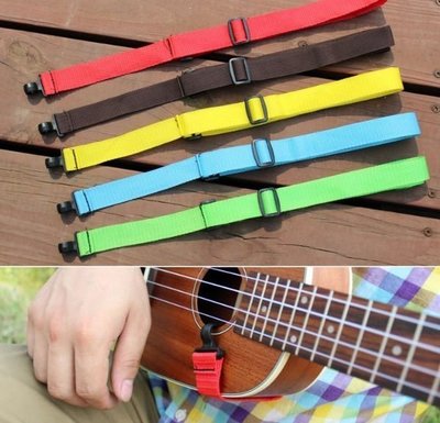【華邑樂器35801-5】烏克麗麗背帶-綠色 (安全掛勾設計 烏克麗麗吊帶 ukulele背帶吊帶)