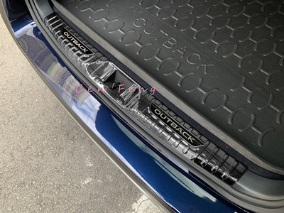 涔峰ＣＦ☆(黑鈦)Subaru 21年改款後 Outback 後內護板 後防刮 飾板 飾條 後行李廂護板 後護板
