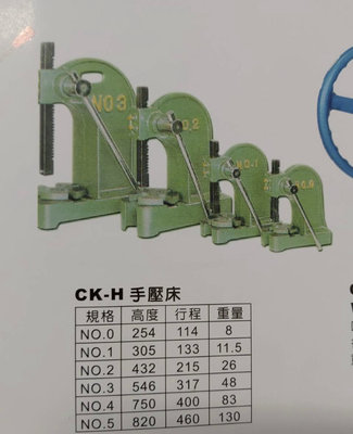 “工具醫院” 台灣製造 手壓床 手壓台 軸承手壓台 手壓沖床 衝床 各式規格NO.0~NO.5