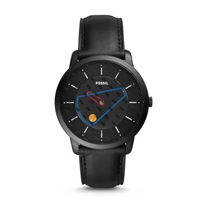 【美麗小舖】全新真品 FOSSIL 43mm FS5410 黑色鏡面 黑色真皮錶帶 男錶 手錶 腕錶 附原廠禮盒