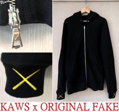 BLACK極新ORIGINAL FAKE x DISNEY米老鼠樣式黑黃KAWS米奇連帽外套刺繡XX帽夾