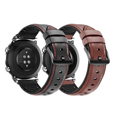 華米手錶錶帶華米1/2/3代智能運動手錶錶帶amazfit GTR智能運動小米手錶color運動版米家石英錶帶皮質替換GTS