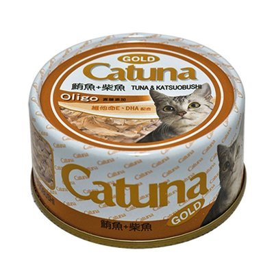 SNOW的家【訂購】Catuna 開心金罐 鮪魚+柴魚80g 12種口味 (80270035