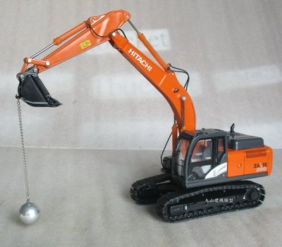 [丸山建機模型店]---HITACHI ZX200-5(大陸黑斗版) 1/50挖土機模型+鍊球工具