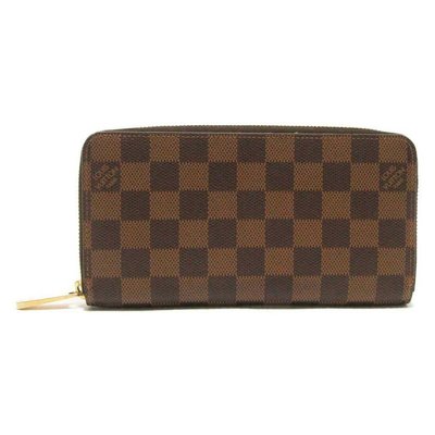 【二手】Louis Vuitton LV 路易威登 N60015 Damier 棋盤格紋拉鍊長夾
