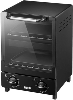 『東西賣客』日本代購TIBEK直立式烤麵包機烤箱具有溫度調節功能1000W 黑色B07W3S3JMV