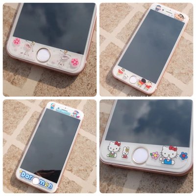 日本迪士尼/kitty/小丸子/多啦A夢/海賊王等超夯卡通手機玻璃保護貼，蘋果Iphone6 6s plus 7 8 X