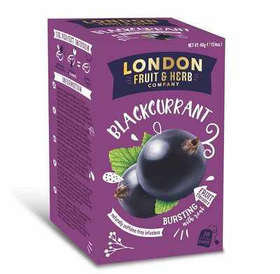 * 新品上架促銷*【即享萌茶】英國LONDON芙賀黑醋栗莓果茶20茶包/盒（無咖啡因）