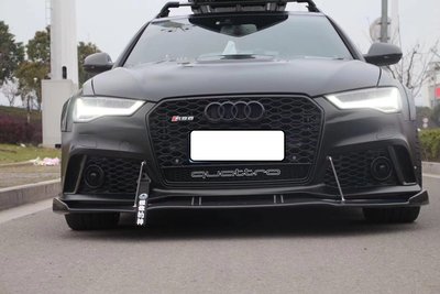 法克斯Audi A6改RS6 碳纖維卡夢前下巴