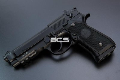 【BCS武器空間】KWC KCB23 M9A1可調單/連發CO2手槍(滑套可動可後定、後座力大)-KWCKCB23