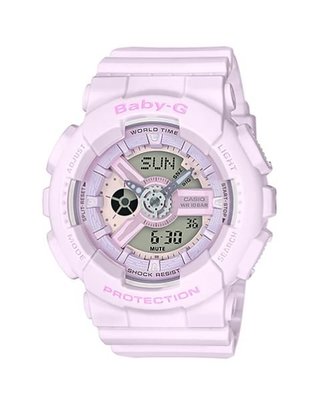 【金台鐘錶】CASIO 卡西歐 BABY-G (淺粉紫) BA-110-4A2