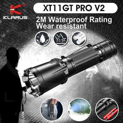 【錸特光電】KLARUS XT11GT Pro V2 高亮 3300流明 戰術手電筒 410米遠射 USB-C充電 勤務