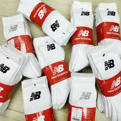 【日本購入】現貨 iShoes正品 New Balance 襪子 中筒 NB 長襪 日本 運動襪 三雙入 三色