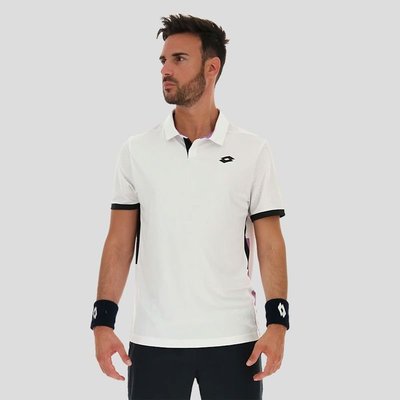 LOTTO 專業網球POLO衫 絕佳吸濕排汗 法國網球公開賽選手指定 男 白LT2154471CY