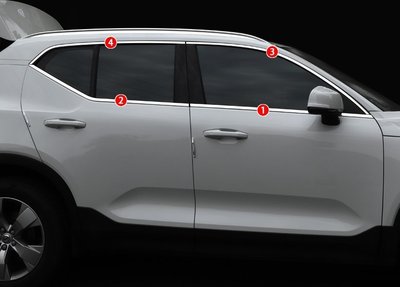 富豪 VOLVO 19-21年 XC40 車窗飾條 全車窗飾條 車窗亮條 一組8件 不鏽鋼材質