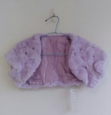 紫色皮草外套