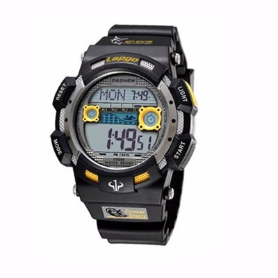 【PASNEW】運動雙顯電子行針手錶 /49mm/PLG-1002D黃