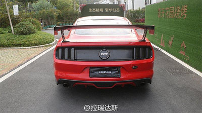 適用于2015-2023年福特野馬改裝GT500高架碳纖大尾翼Mustang高翼--請議價