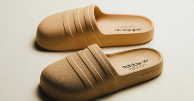 【BOUTIQUE】adidas adiFOM adilette 魔幻淺棕 沙漠色 麵包拖鞋 懶人鞋 歐洲限定色 一元起標