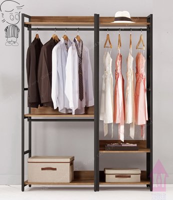 【X+Y時尚精品傢俱】現代衣櫃系列-漢諾瓦 4.6尺開放式系統衣櫥A14.衣櫃.可任意排列組合.摩登家具