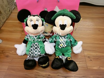 *Yvonne MJA* 英國迪士尼Disney 正品 愛爾蘭魅力造型 限量款 米奇 米妮  中型娃娃 一對販售