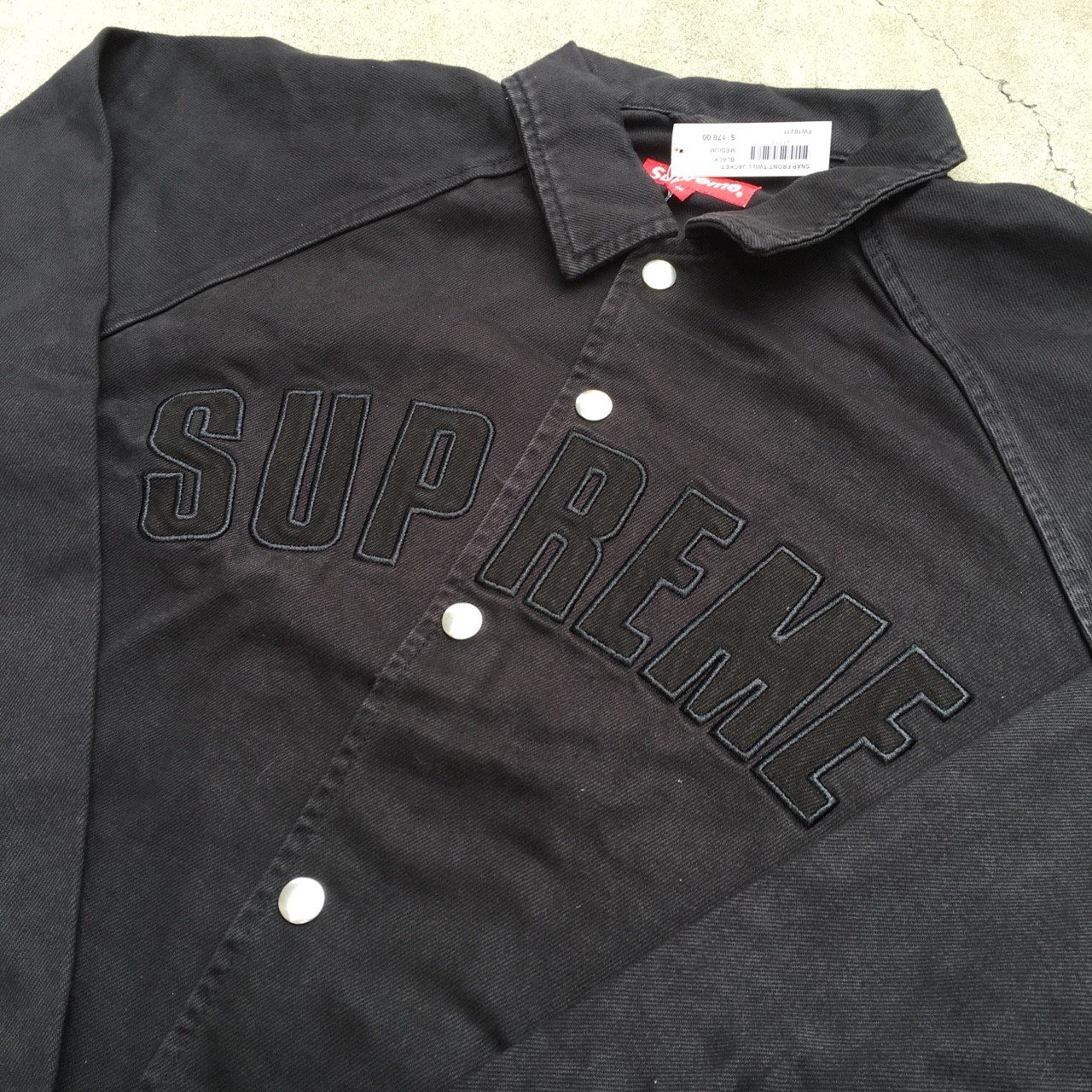 ☆LimeLight☆ Supreme Snap Front Twill Jacket 教練夾克黑/卡其/紅