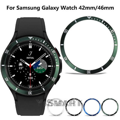 天極TJ百貨適用三星Galaxy Watch4 classic時間表圈 42mm 46mm刻度環 Gear S3手錶保護圈 綠水鬼