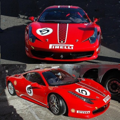 法拉利Ferrari 458車貼拉花 法拉利Ferrari F360/629/430跑車貼紙汽車拉花 車身貼紙 裝飾