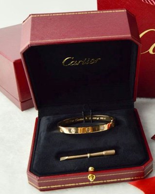 國外帶回Cartier Love手環盒附紙袋 手鐲盒 首飾盒 飾品盒 精品盒 珠寶盒