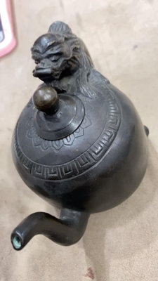 日本回流老銅壺 水滴壺擺件品相如視頻