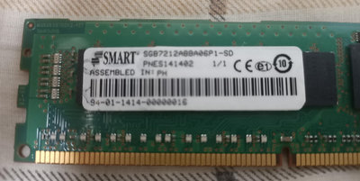 SMART DDR3 1333 4G RDIMM ECC REG 伺服器記憶體