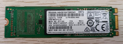 Samsung/三星   CM871a  128G  2280  SATA  NGFF   固態硬碟