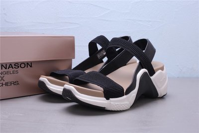 Skechers Neo Block Catalina sandal 黑白 厚底涼鞋 女鞋133011BLK