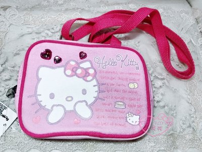 ♥小公主日本精品♥hello kitty凱蒂貓圖案小裝飾粉色手機包側背包零錢包萬用小包包出外好攜帶42092209