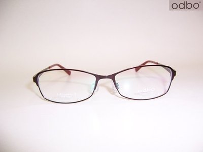光寶眼鏡城(台南)odbo 專利無螺絲彈簧腳,鈦IP眼鏡*彈性鈦完全無負擔 ,od1719 C45咖色