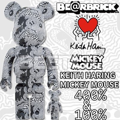 BEETLE BE@RBRICK KEITH HARING 凱斯哈林 MICKEY 米奇 藝術家 400% 100%
