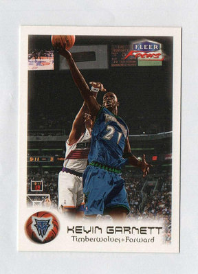 NBA   KEVIN GARNETT  2000 FLEER Focus  球員卡