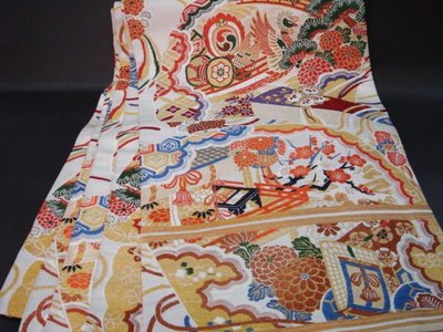 [西陣錦織]˙日本(和服kimono丸帶)˙正絹˙錦織˙古布˙(257)