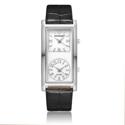 現貨手錶腕錶外貿款雙錶盤雙時區時尚休閑商務手錶男女學生情侶錶